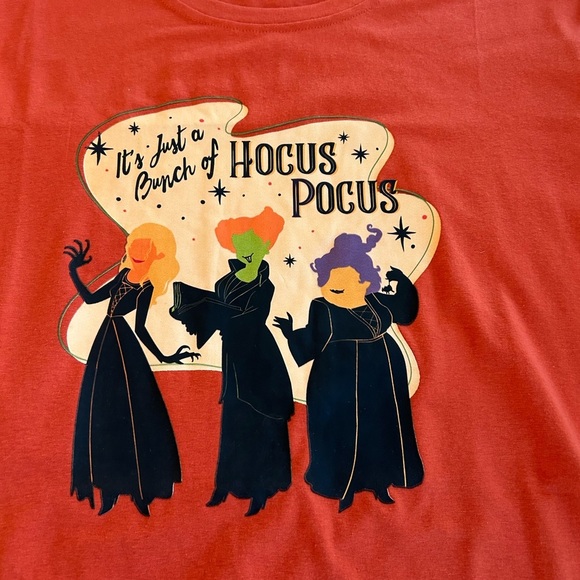 “It’s just a Bunch of Hocus Pocus” Women’s Burnt Orange Size XL Graphic T-Shirt. - Picture 2 of 8